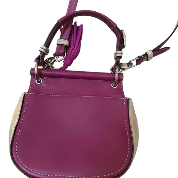 COACH mini Willis legacy in berry and tan/cream color way. - Picture 3 of 11